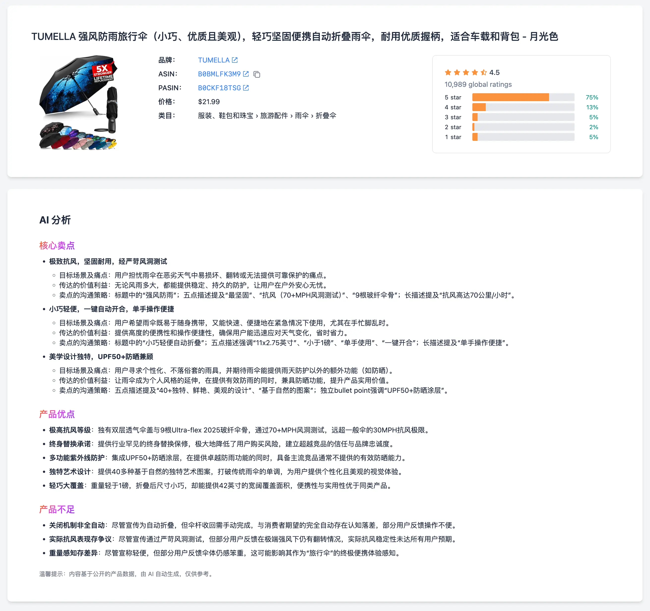 AI 商品透视
