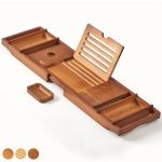 XcE 可伸缩浴缸置物架 B084SXRJD2