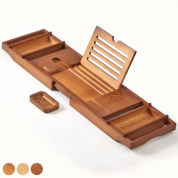 XcE 可伸缩浴缸置物架 B084SXRJD2