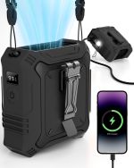 TUNISE 可调风速 双面夹扣 可穿戴腰带风扇 B0DRK3DW9V