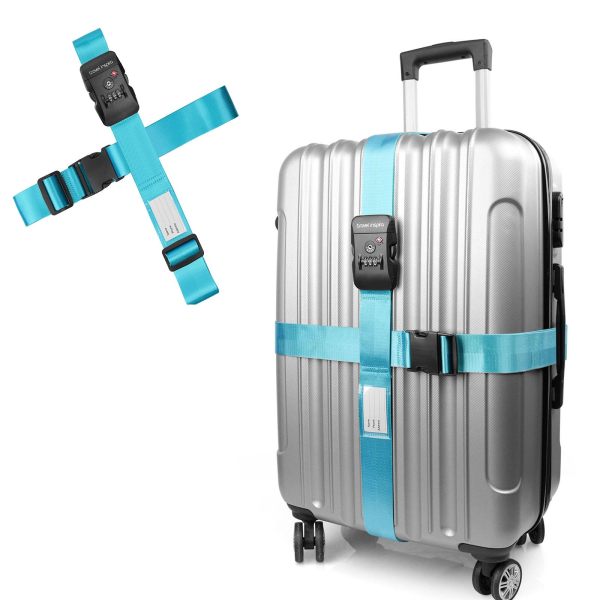 travel inspira TSA 认证可调节行李绑带 B0CQ6Z1FC9