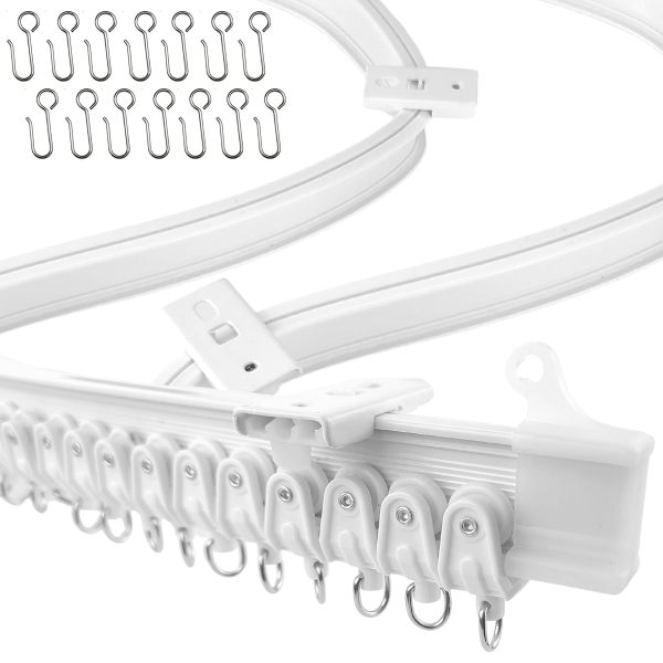 UrbanRed 柔性可弯曲天花板窗帘轨道 B07Q7VSVBY