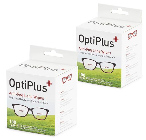 OptiPlus 防雾镜片湿巾 B08XMZ37GG