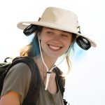 AMACOOL 二合一可拆卸颈挂风扇防晒帽 B0FBRP5ZY3