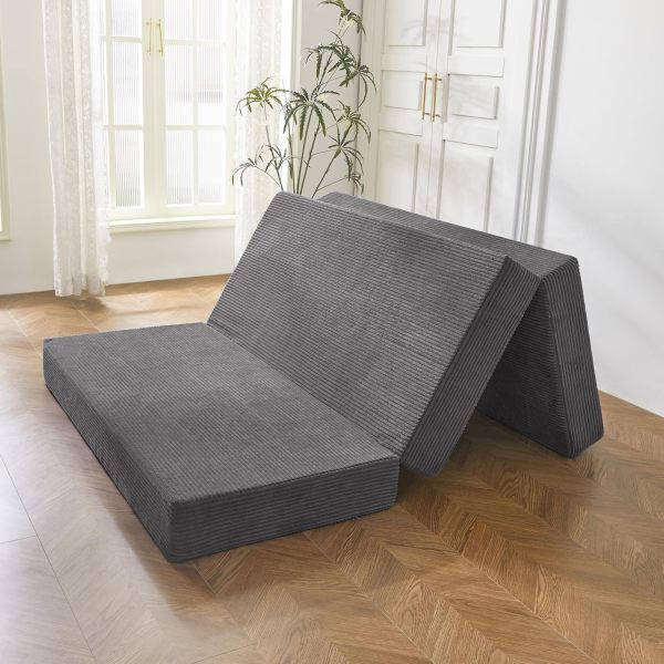 BYBYME 灯芯绒三折床垫 B0DP68KS77